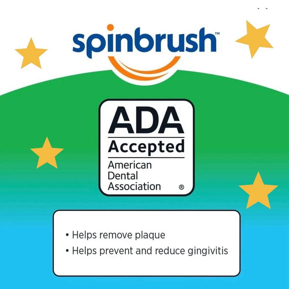 Kids Spinbrush See-Through Clear & Clean,‎ Soft, Battery Powered Toothbrush - Picture 5 of 5
